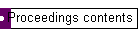 Proceedings contents